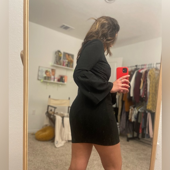 French Connection • Black Dress • Puff End Sleeves - Picture 9 of 9